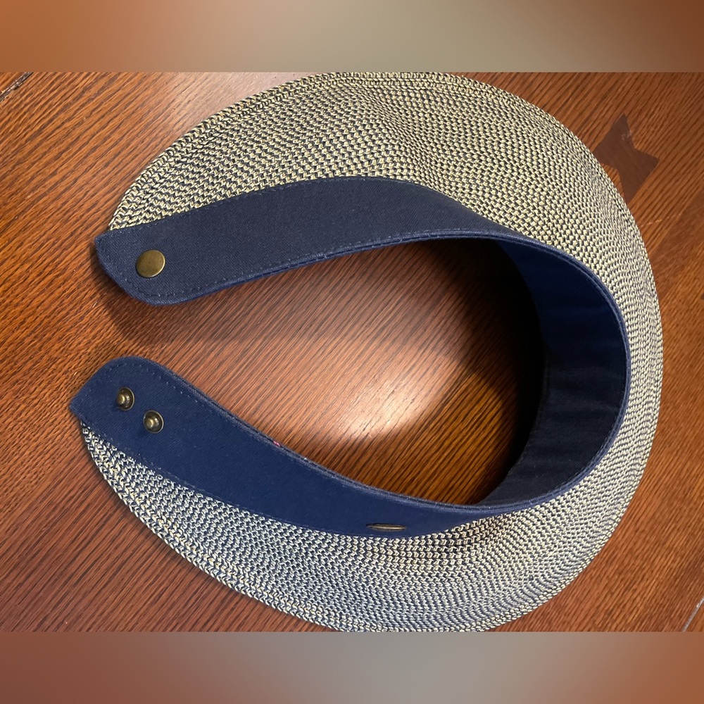 Scala Navy and Gray Women's Sun Visor - Picture 2 of 7